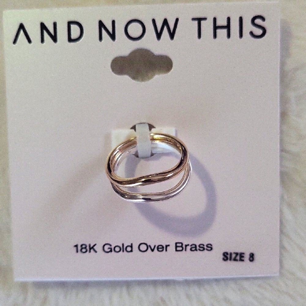 18K Gold Over Brass Ring